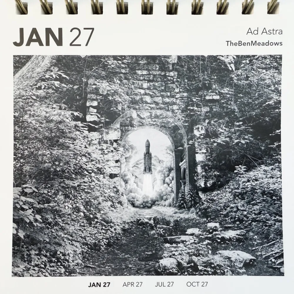 The Continuum calendar open to January 27, one of my four days